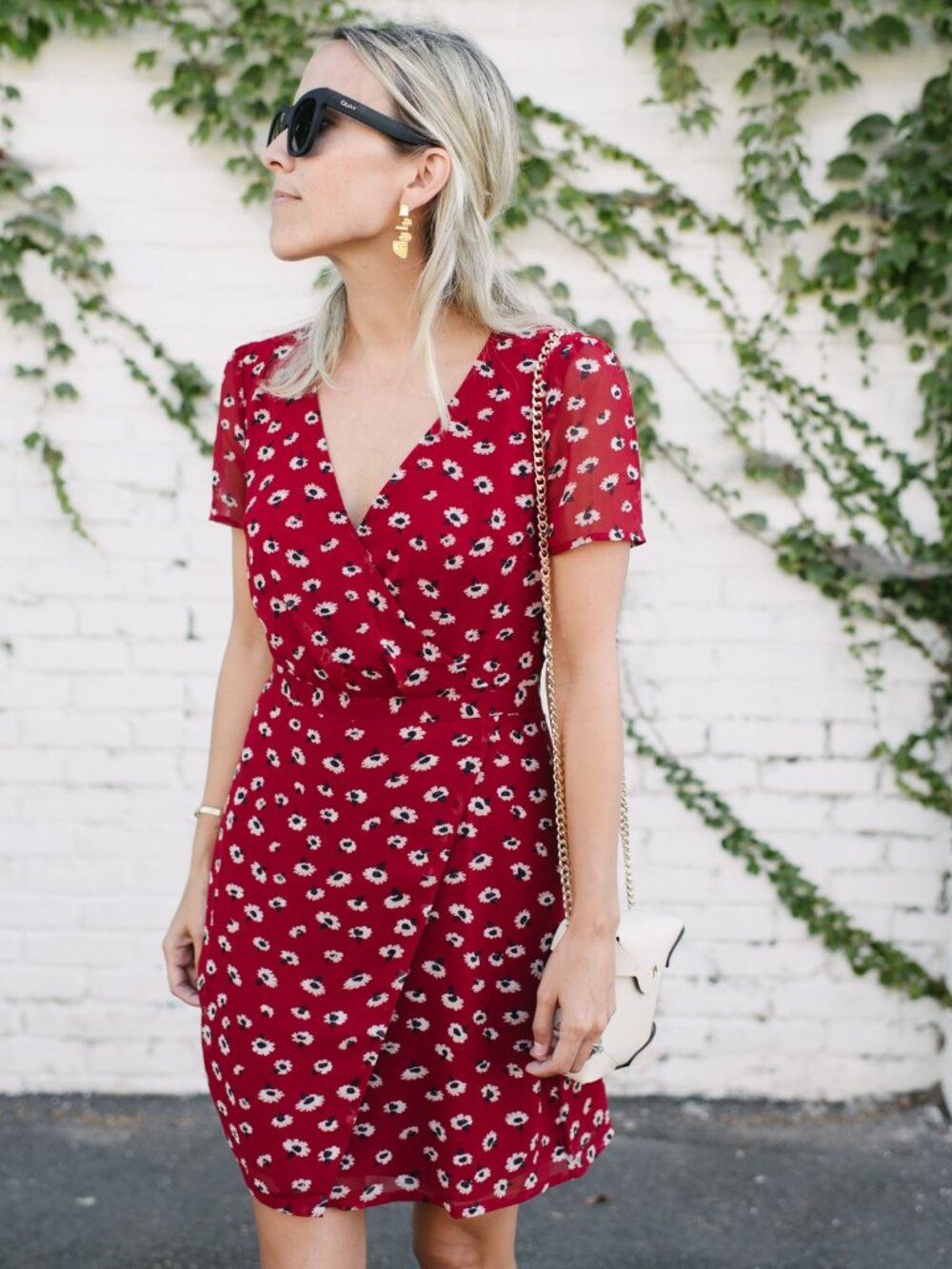 Madewell Seattle Floral Wrap Mini Dress Cottagecore - Size 8